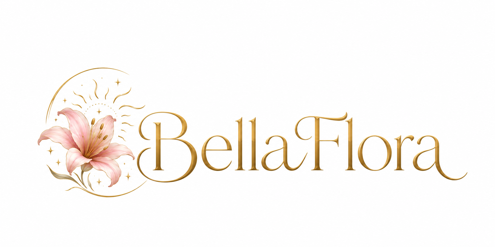 Logo BellaFlora | Diseño Floral Elegante