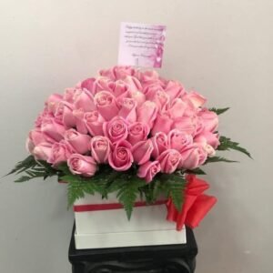Caja de Rosas Rosadas – Amor y Ternura